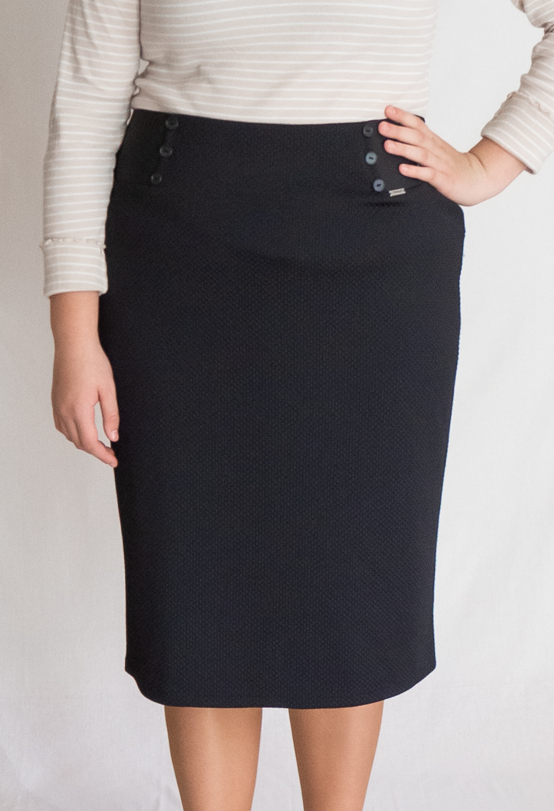 Renax Stretchrock MONIKA 80 cm, schwarz
