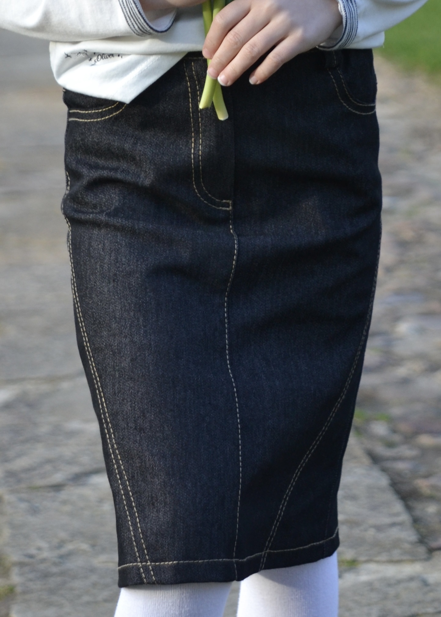 PEM PEM Mädchen Jeansrock DAJANA, schwarz