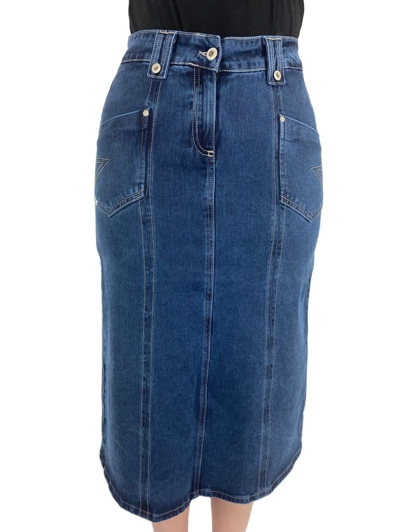 EXELIT ELIT Damenrock ELSA, jeans, 80 cm