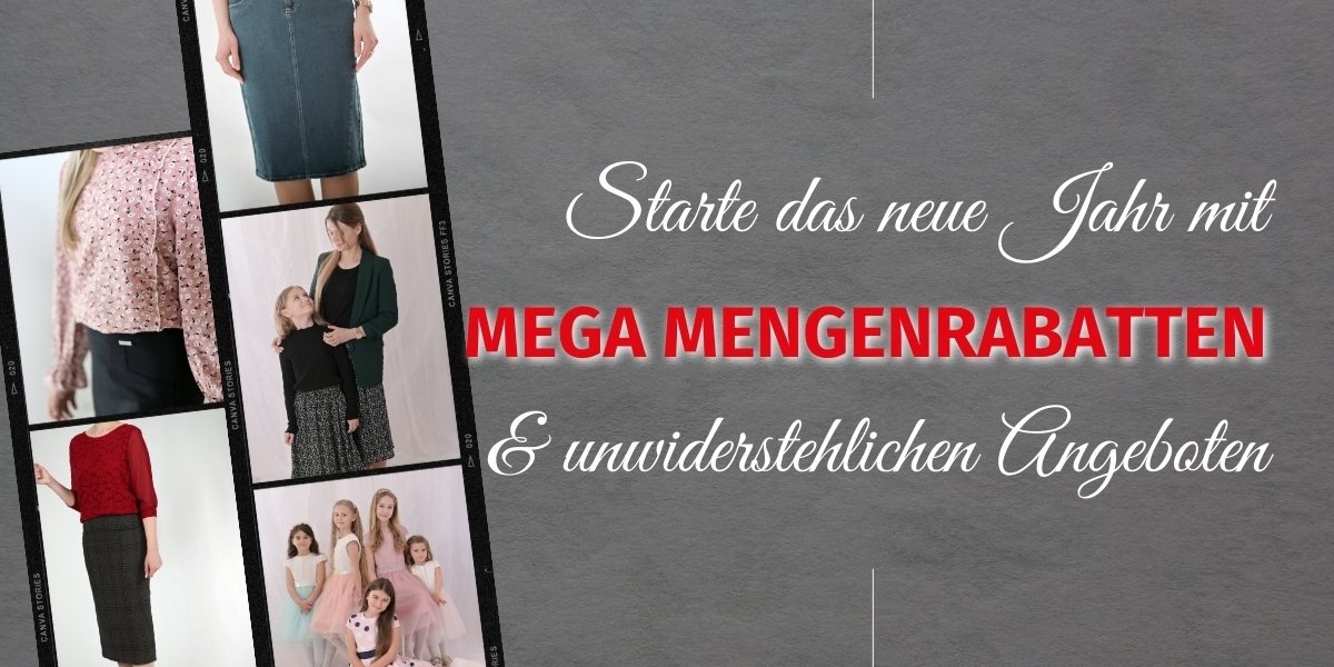 Starten Sie  das neue Jahr mit mega Mengenrabatten und unwiderstehlichen Angeboten!