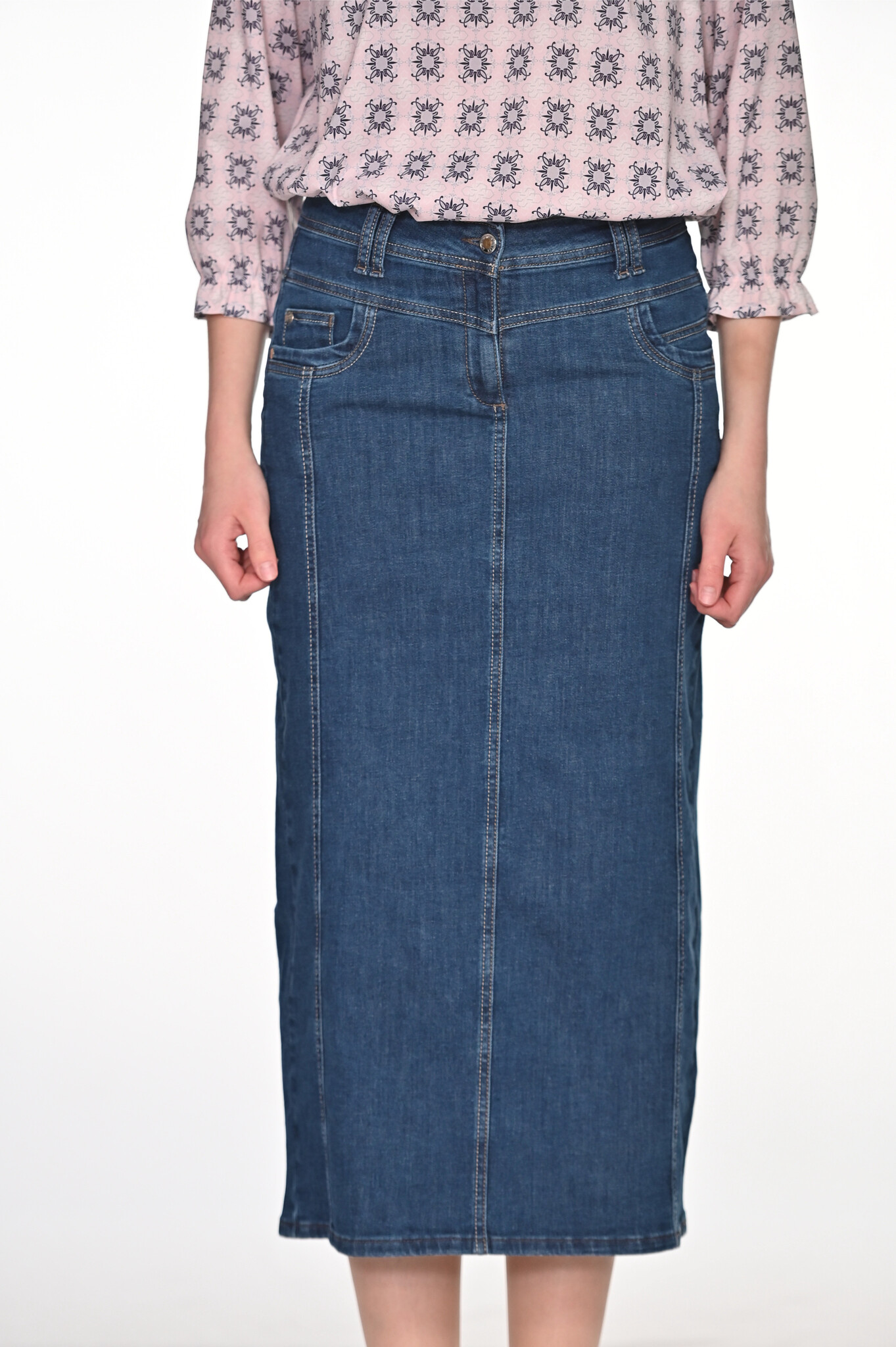 EXELIT DOO ELIT Freizeitrock IRINA, jeans, 87 cm