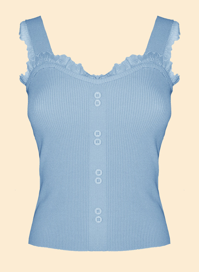 Top Lacy - Bleu