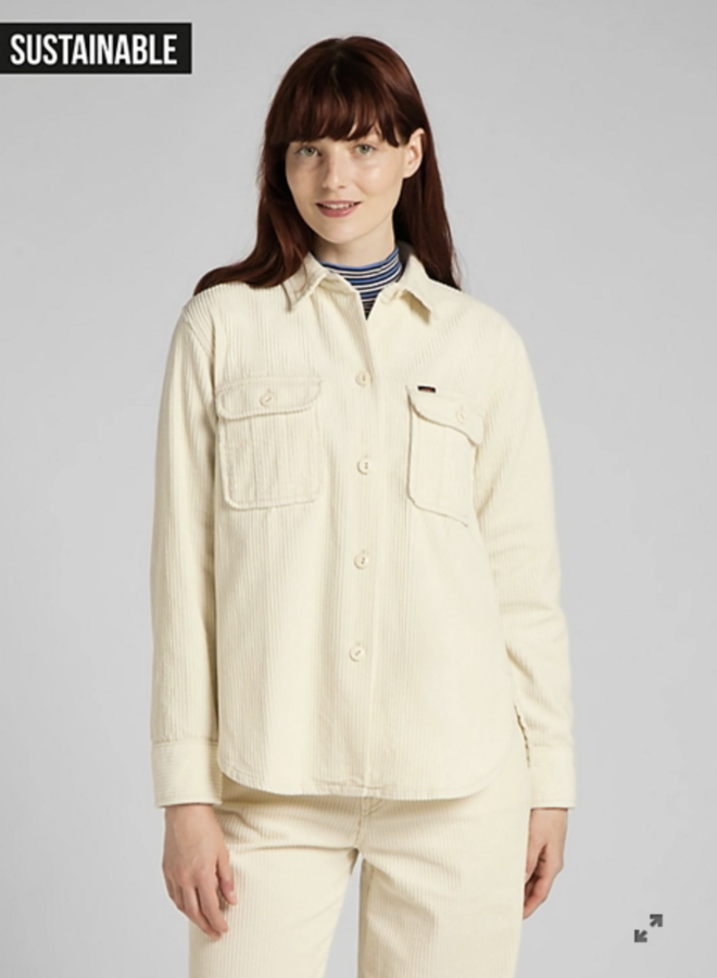 Lee Relaxed Fit Overshirt - Shark Tooth