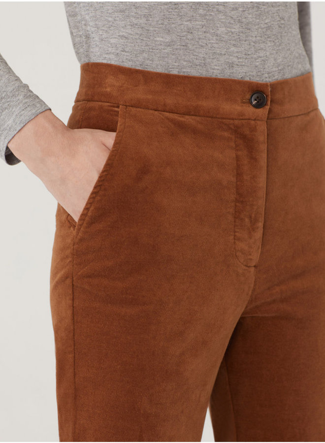 Nice Things Velveteen Trousers - Camel