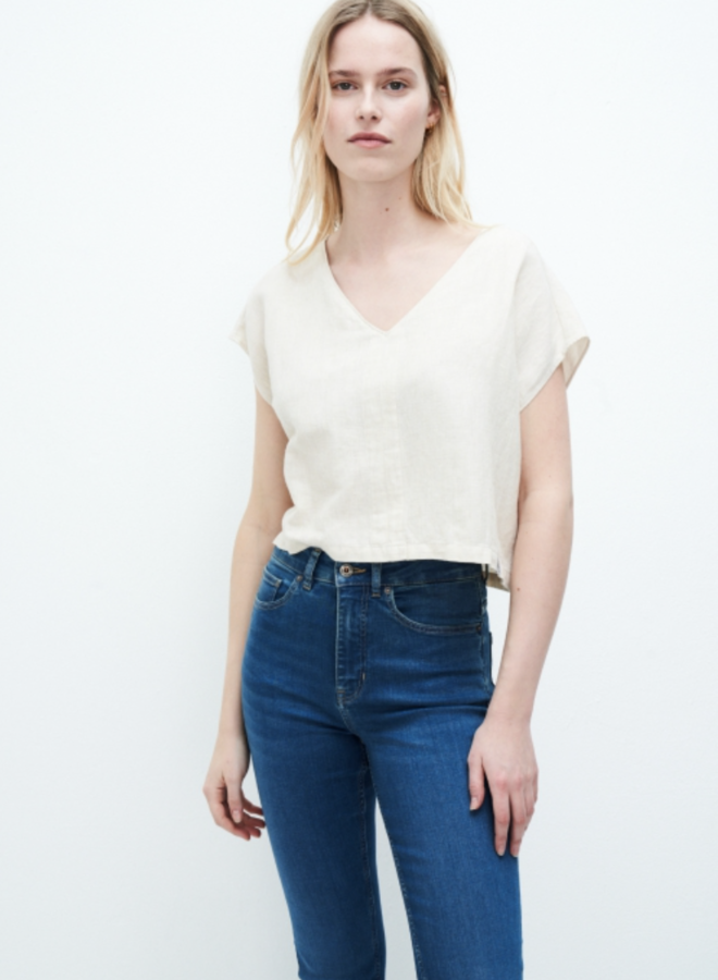 Kuyichi Emily Tee - Light Sand Melange