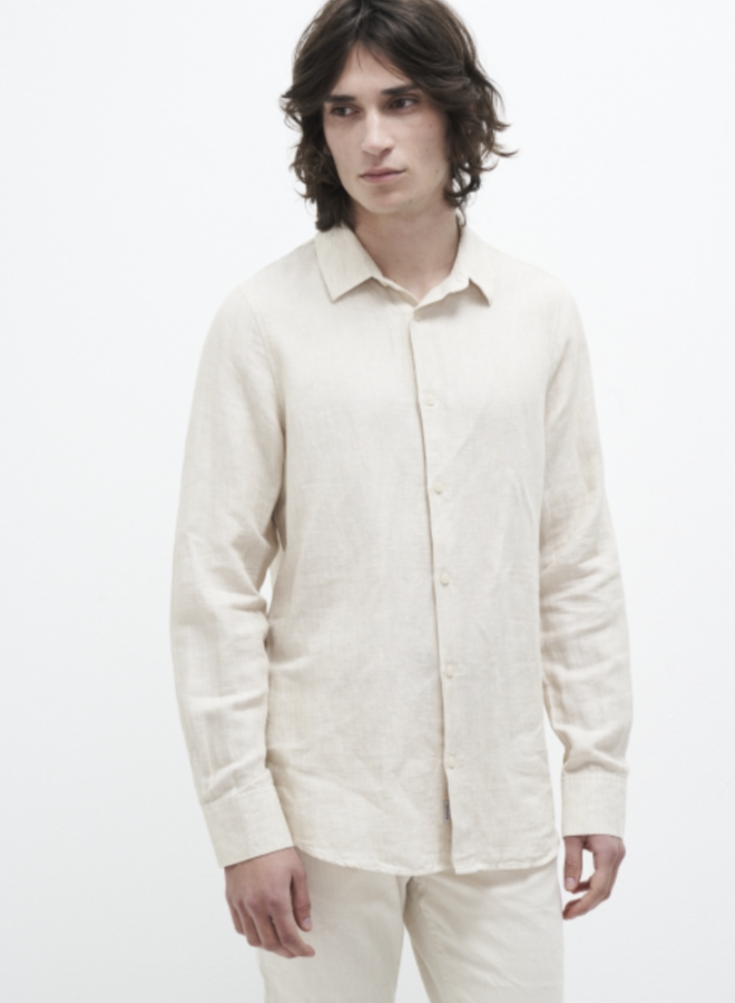Kuyichi Nico Shirt - Off White Melange