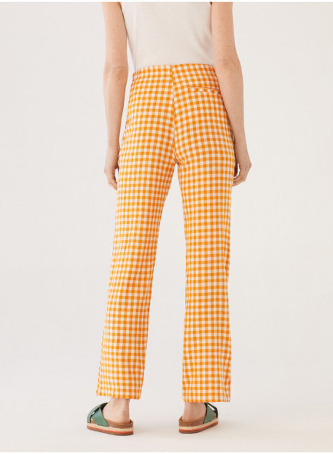 Nice Things Vichy Pants - Dark Peach