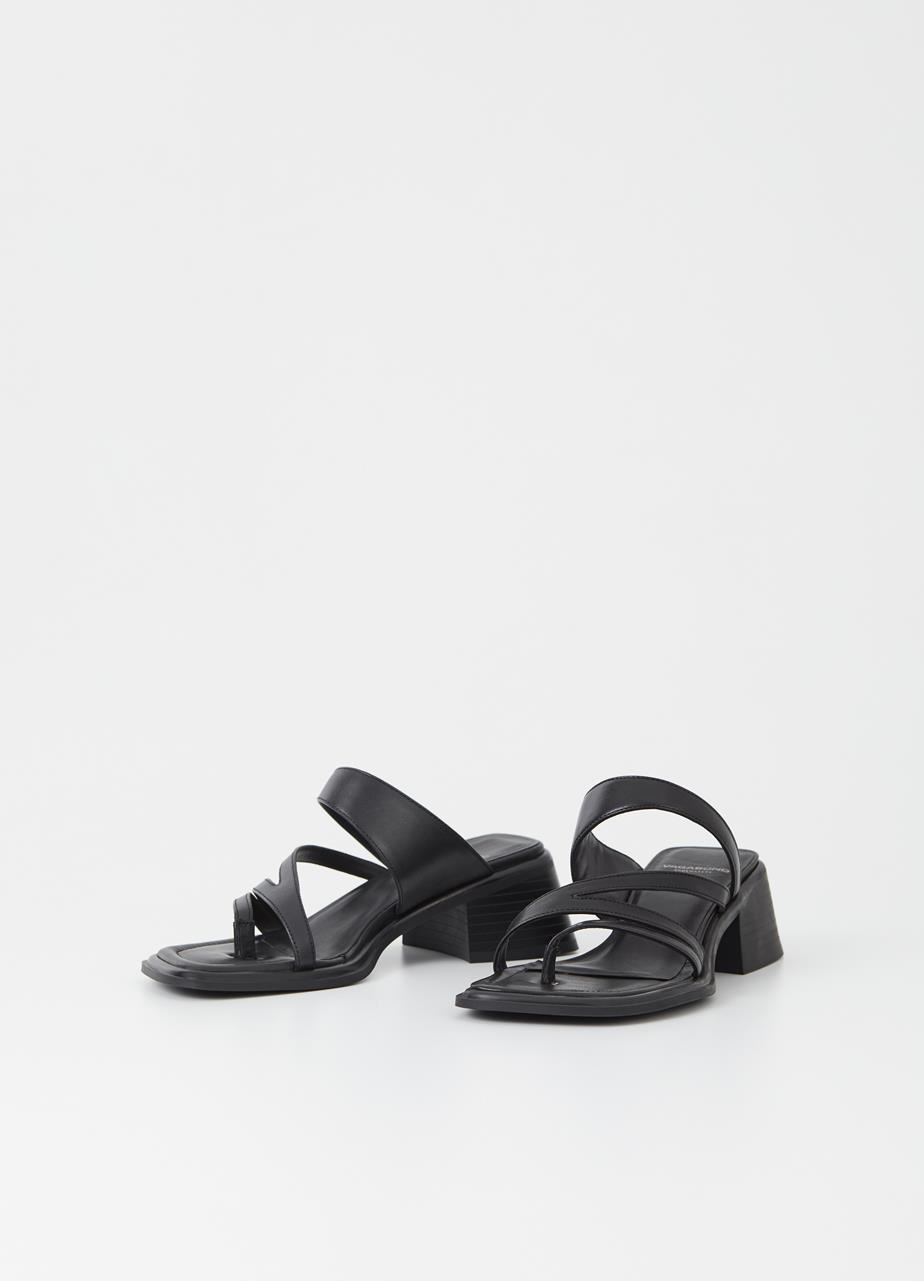 Ines Sandals - Black Cow - Following Lucy