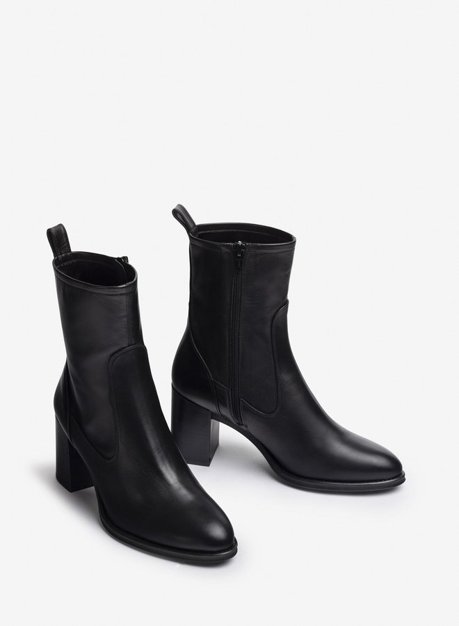 Unisa Until High Heel Ankle Boots - Black