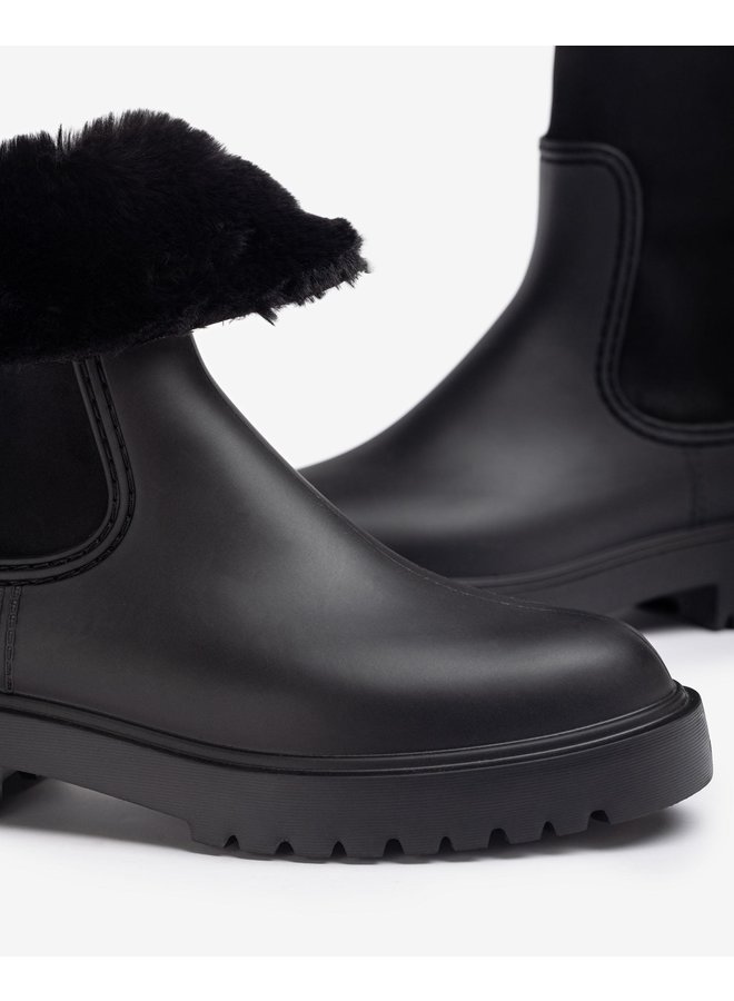 Unisa Rubber Ankle Boots - Black