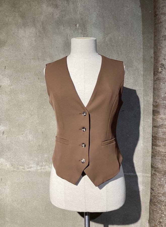 Gilet Blush - Marron