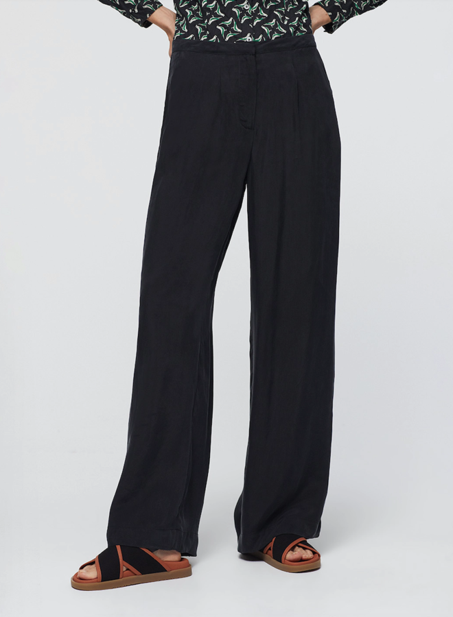 Nice Things Full-Length Pants Cupro - Black