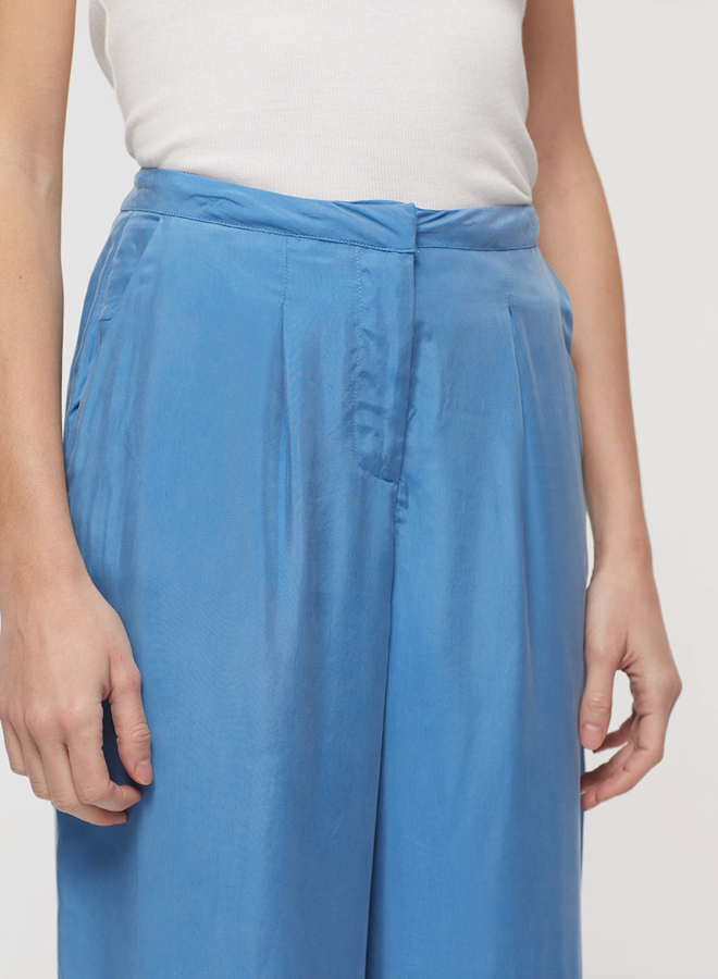 Nice Things Full-Length Pants Cupro - Medium Blue