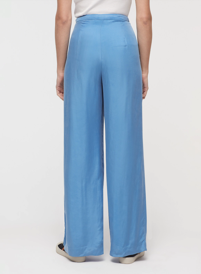 Nice Things Full-Length Pants Cupro - Medium Blue