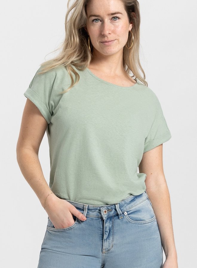 Kuyichi Bella T-Shirt - Pale Green