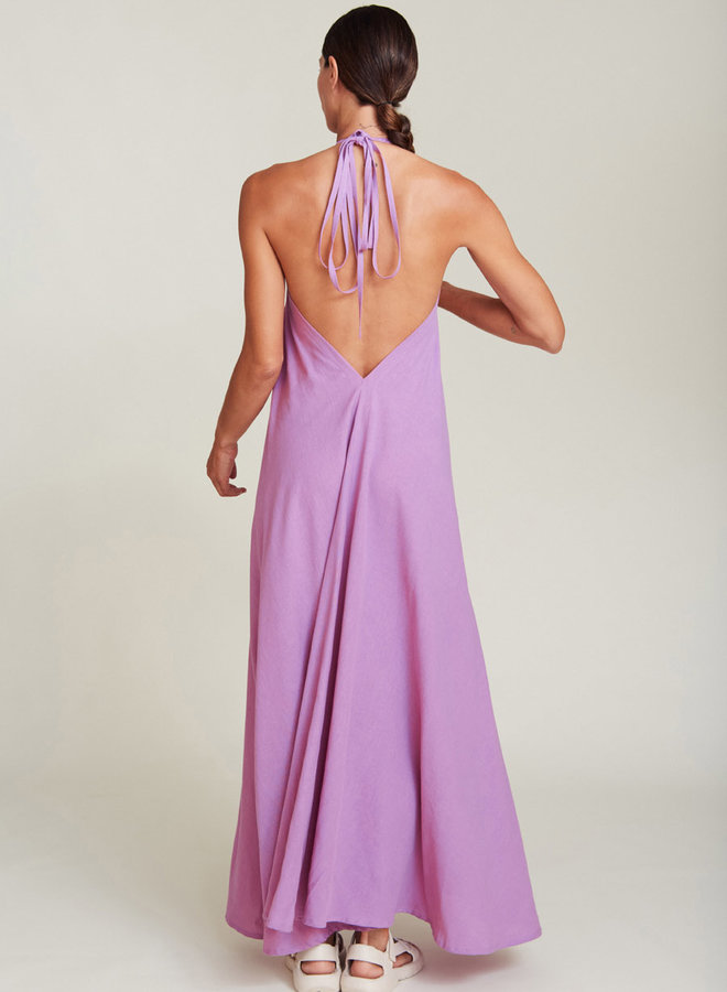 SUITE13LAB - Long Cotton Linen Dress - Malva