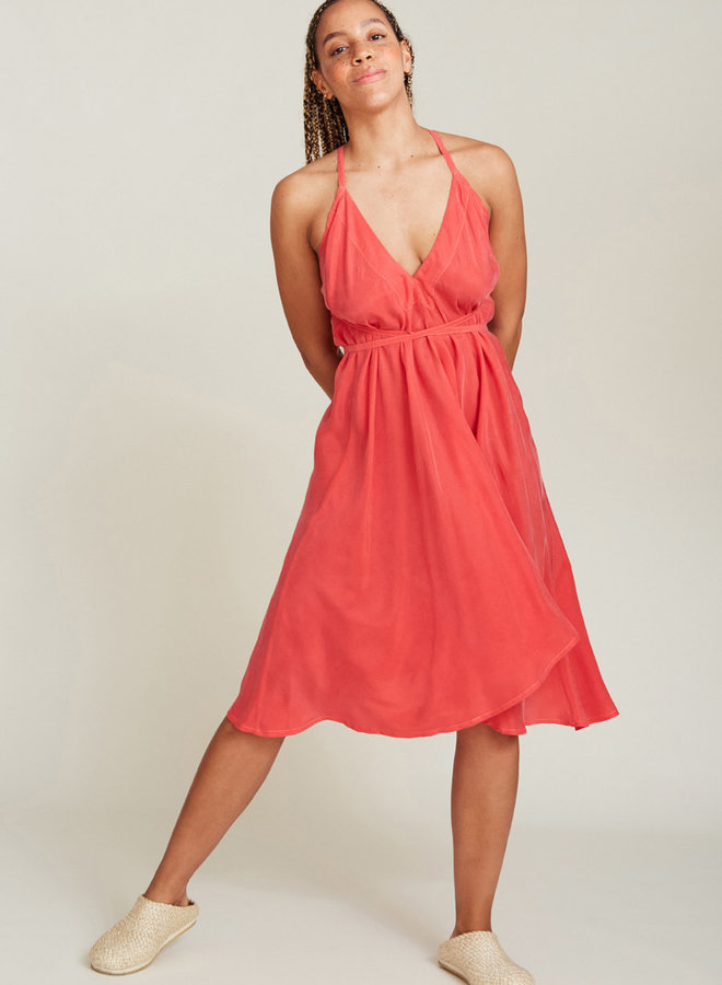 SUITE13LAB - Short Cupro Dress - Red