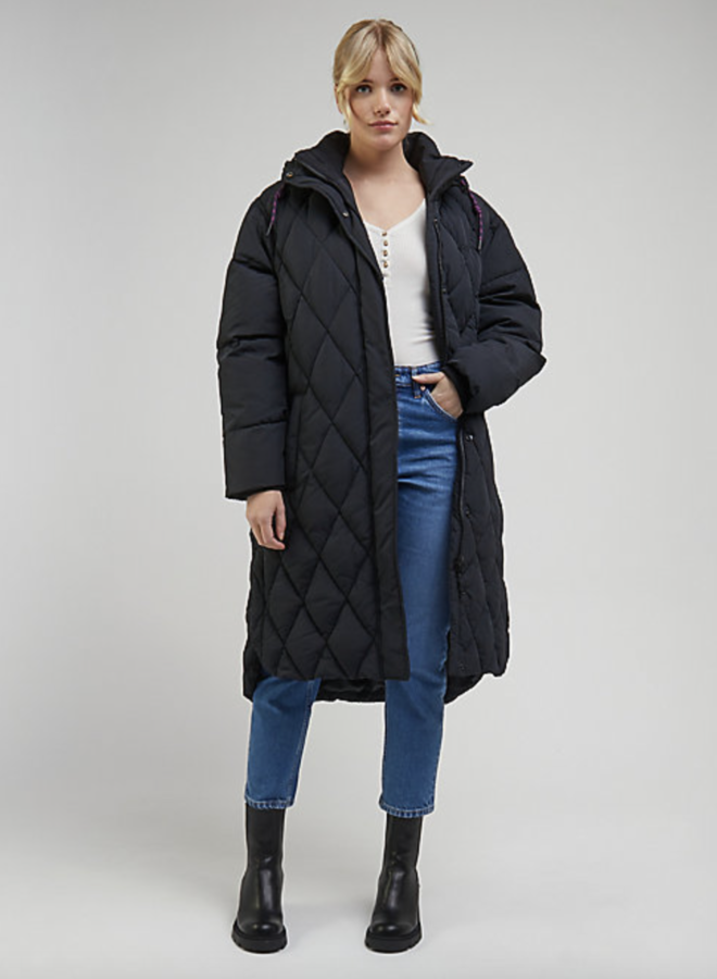 Lee - Long Puffer Coat - Unionall Blk