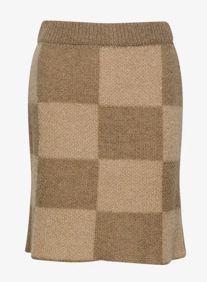 Noella - Kiana Knit Skirt - Brown/Sand