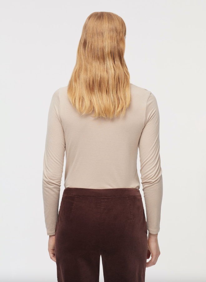 Nice Things - Basic Wool T-Shirt - Beige