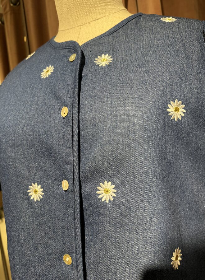 Gilet Fleur - Denim