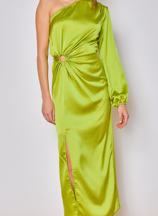 Robe Carrie One Sleeve - Vert