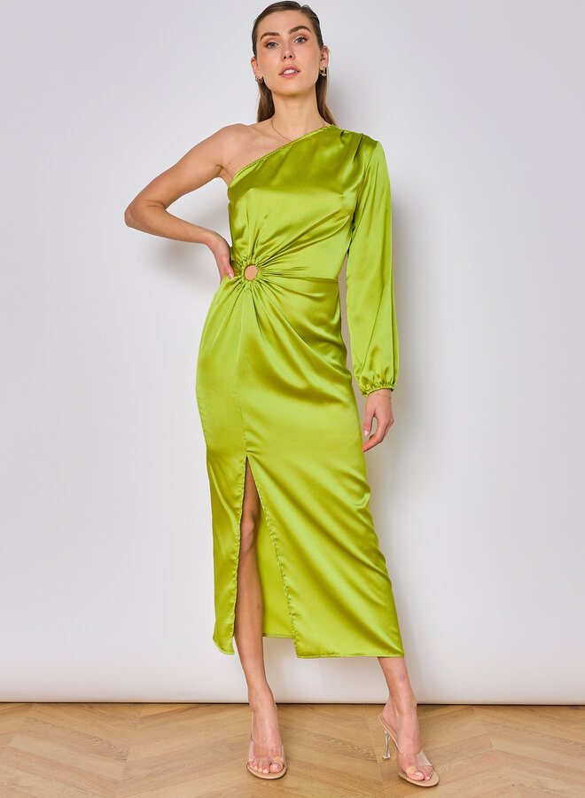 Robe Carrie One Sleeve - Vert