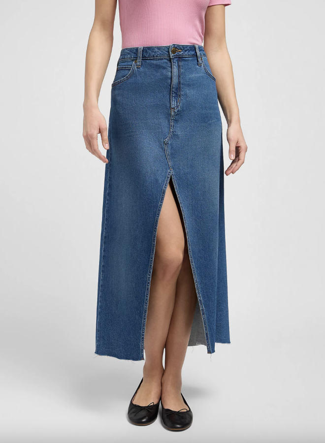 Lee - Denim Maxi Skirt - Sunken Waterfall