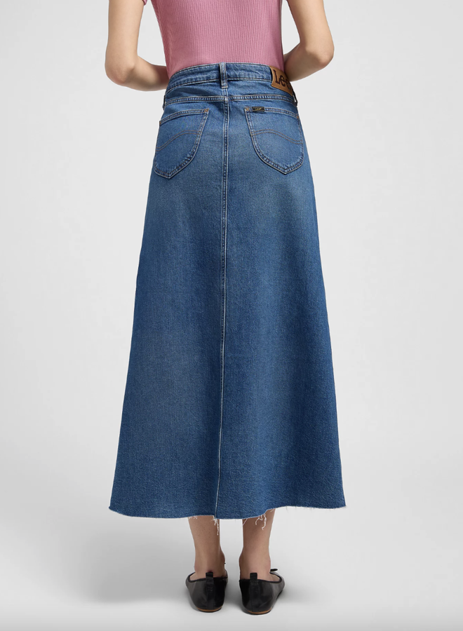 Lee - Denim Maxi Skirt - Sunken Waterfall