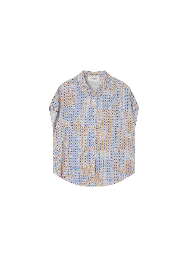 G&M - Chemise Matriochka - Bleu