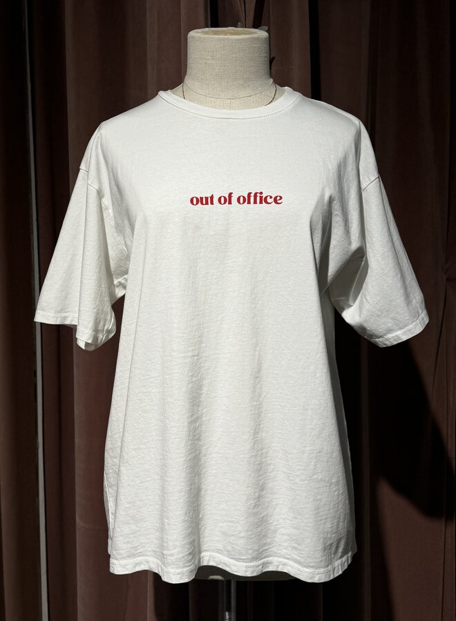 Out of Office T-Shirt - Blanc (One Size)