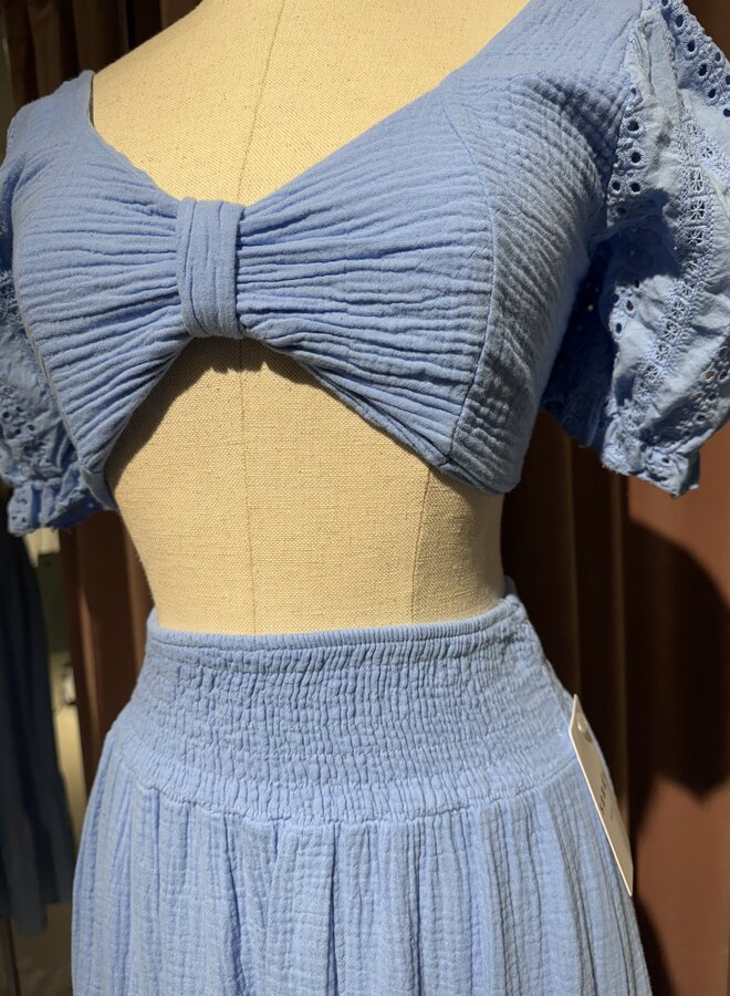 Sandy Cotton Holiday Set - Bleu Ciel (One Size)