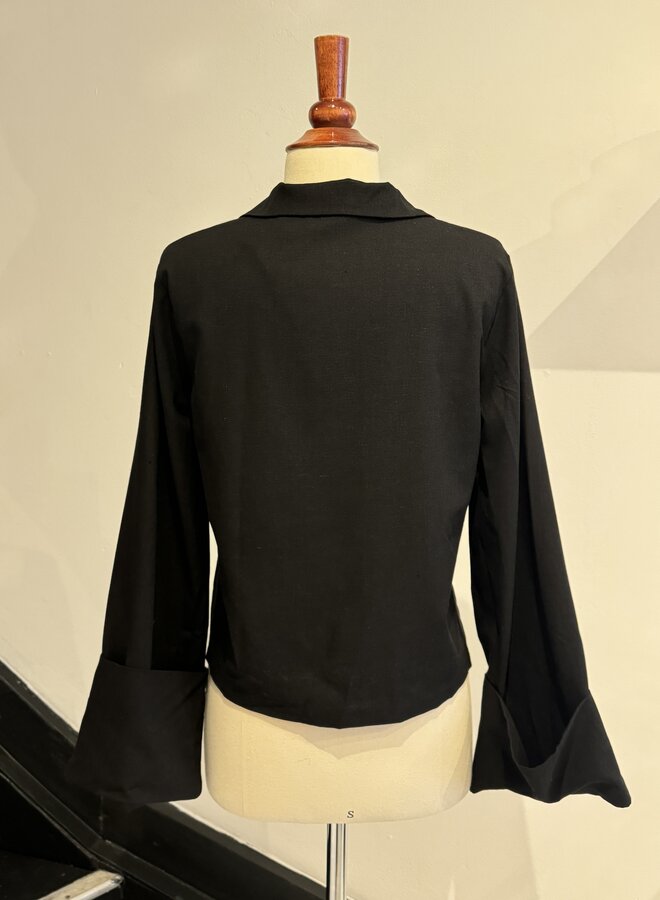 Top Luc Ce - Bow Tie - Linen Noir