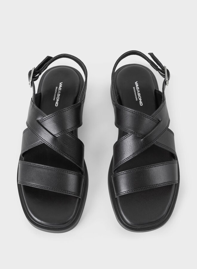 Vagabond - Connie Sandals - Black Leather