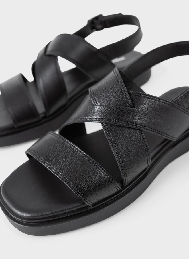 Vagabond - Connie Sandals - Black Leather