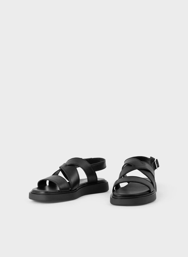 Vagabond - Connie Sandals - Black Leather