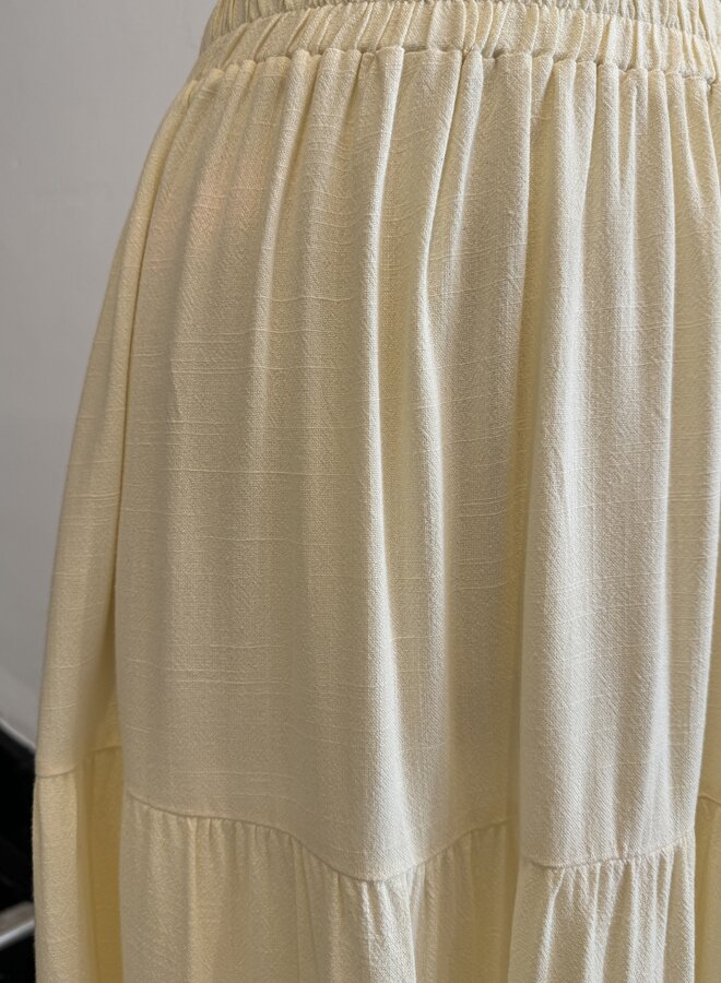 Maxi Jupe Linen - Jaune