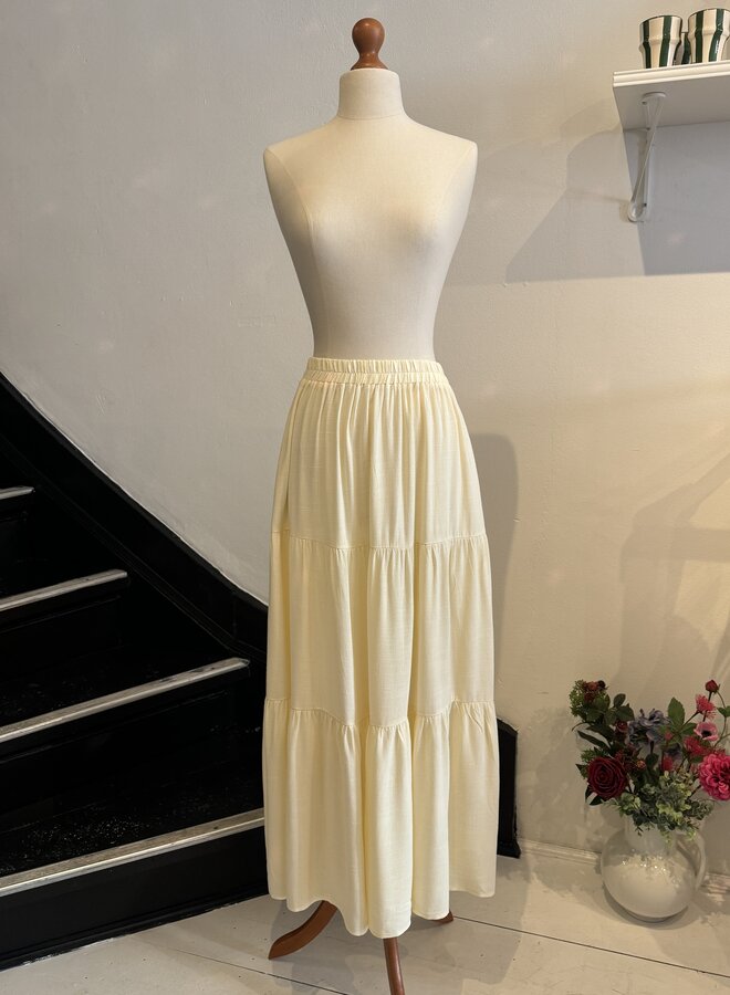Maxi Jupe Linen - Jaune