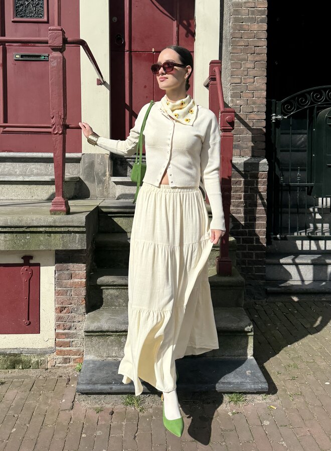 Maxi Jupe Linen - Jaune