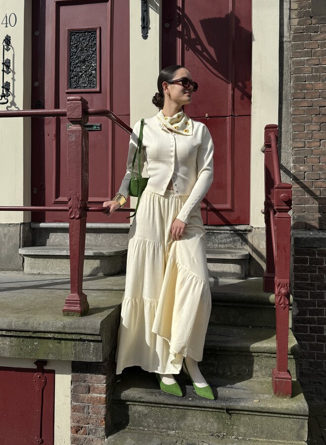 Maxi Jupe Linen - Jaune