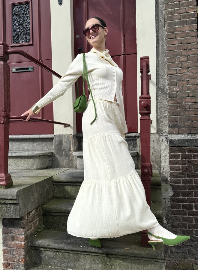 Maxi Jupe Linen - Jaune