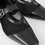 Vagabond - Wioletta Ballerina -  Black Leather/Mesh