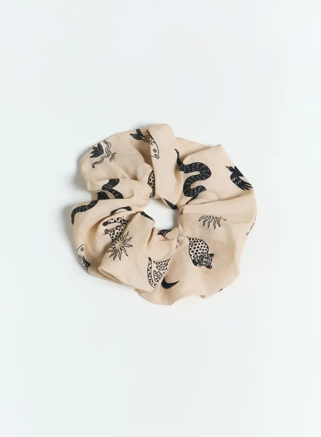 SUITE13LAB - Maxi Scrunchie Soloy Print Fauna