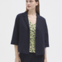 Nice Things - Diplo Striped Wrinkled Fabric Jacket - Navy