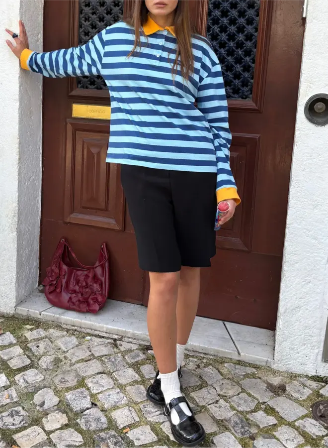 Susmie's - Harper Blue Shirt