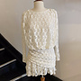 Long Sleeve Lace Dress - Ecru