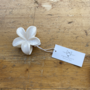 Flower Hair Clip - Blanc