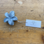 Flower Hair Clip - Blue