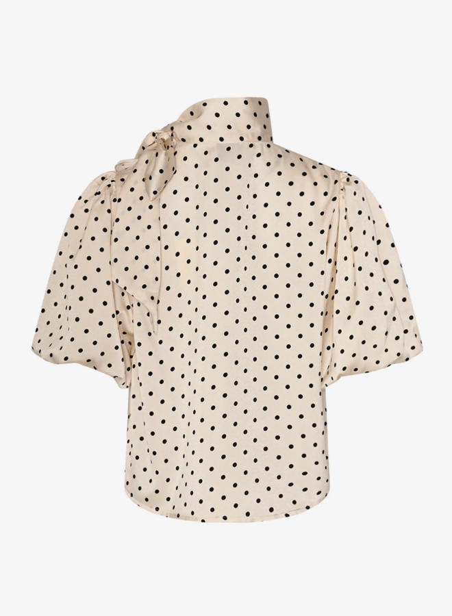 Noella - Kesha Blouse - Carmine White Print -