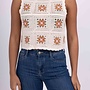 Top Crochet Nadine - Ecru Orange (One Size)